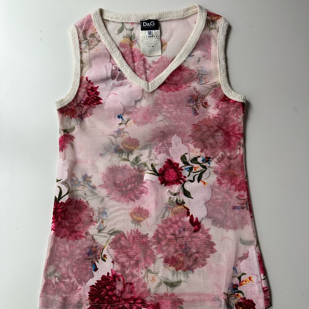 Dolce & Gabbana Pink Floral Women's Top